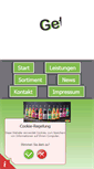 Mobile Screenshot of getraenke-kiesel.de